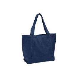 24 pieces Cotton Canvas Tote Bag NAVY - Tote Bags & Slings
