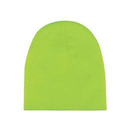 24 pieces Neon Acrylic Beanie NEON.GRN - Winter Beanie Hats
