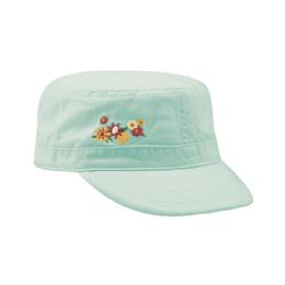 24 pieces Youth Peach Feel Cotton Fidel Army Cap L.BLUE - Military Caps