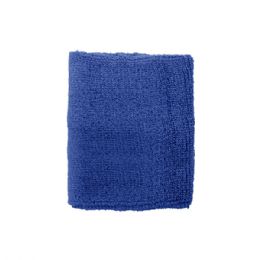 24 pieces Cotton Terry Cloth Wristband ROYAL - Fitness and Athletics