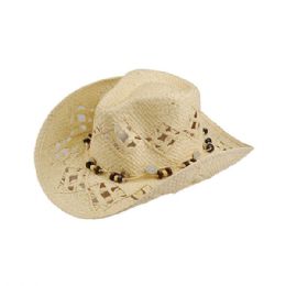 24 pieces Ladies' Toyo Cowboy Hat NATURAL - Cowboy & Boonie Hat