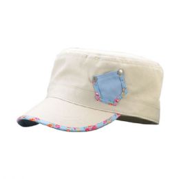 24 pieces Ladies' Fashion Army Cap STONE - Military Caps