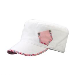 24 pieces Ladies' Fashion Army Cap WHITE - Military Caps