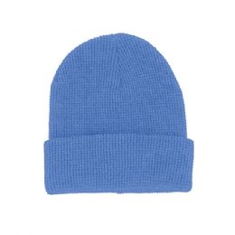 24 pieces Waffle Knit Cuff Beanie SKY.BLUE - Winter Beanie Hats