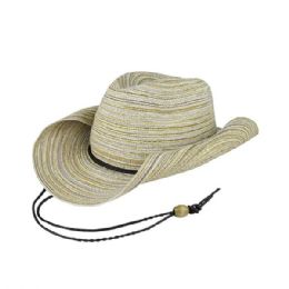 24 pieces Poly Braid Cowboy Hat NATURAL - Cowboy & Boonie Hat