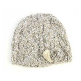 24 pieces Infinity Selections Ladies' Fashion Knit Hat NATURAL - Fashion Winter Hats