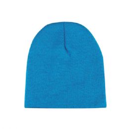 24 pieces Acrylic Beanie AQUA - Winter Beanie Hats