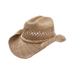 24 pieces Straw Cowboy Hat NATURAL - Cowboy & Boonie Hat