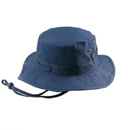 24 pieces Cotton Twill Washed Hunting Hat NAVY-XL - Hunting Caps
