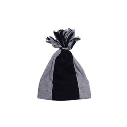 24 pieces Fleece Winter Hat BLK-GRY - Winter Animal Hats