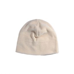 24 pieces Fleece Beanie IVORY - Winter Beanie Hats