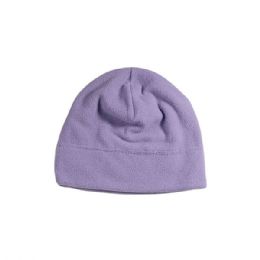 24 pieces Fleece Beanie LILAC - Winter Beanie Hats