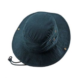 24 pieces Brushed Twill Aussie Hat D.GRN - Cowboy & Boonie Hat