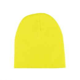 24 pieces Neon Acrylic Beanie NEON.YELLOW - Winter Beanie Hats