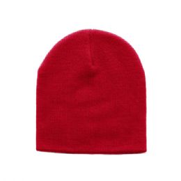24 pieces Acrylic Beanie RED - Winter Beanie Hats