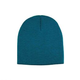 24 pieces Acrylic Beanie TURQUOISE - Winter Beanie Hats