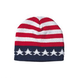24 pieces US Flag Acrylic Beanie FLAG - Winter Beanie Hats