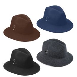24 pieces Ladies' Wool Felt Hat STD - Fashion Winter Hats