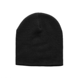 24 pieces Acrylic Beanie BLACK-9 - Winter Beanie Hats