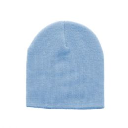 24 pieces Acrylic Beanie L.BLUE - Winter Beanie Hats