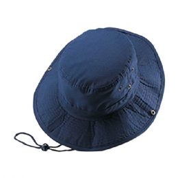 24 pieces Brushed Twill Aussie Hat NAVY - Cowboy & Boonie Hat
