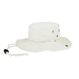 24 pieces Brushed Twill Aussie Hat BEIGE-L - Cowboy & Boonie Hat