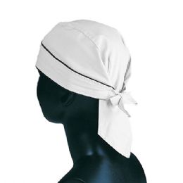 24 pieces Deluxe Brushed Canvas Kershief WT-BLK - Head Wraps