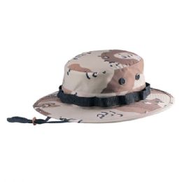24 pieces Camouflage Twill Hunting Hat DESERT-L - Hunting Caps