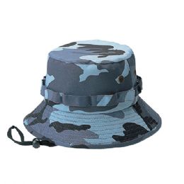 24 pieces Camouflage Twill Hunting Hat BLUE.CAMO - Hunting Caps