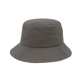 24 pieces Recycled Polyester Twill Bucket Hat GREY-M - Bucket Hats