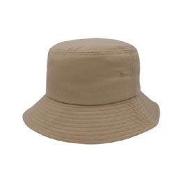 24 pieces Recycled Polyester Twill Bucket Hat KHAKI-L - Bucket Hats