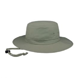 24 pieces Juniper Taslon UV Bucket with Flap OLIVE-L - Bucket Hats