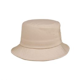 24 pieces PET SPUN Bucket Hat KHAKI - Bucket Hats