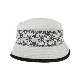 24 pieces Cotton Twill Washed Bucket Hat PTY-BLK-58 - Bucket Hats