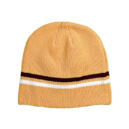24 pieces Ribbed Beanie YELLOW - Winter Beanie Hats