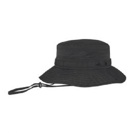 24 pieces Taslon UV Boonie Hat CHARCOAL-L - Cowboy & Boonie Hat
