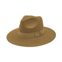 24 pieces Toyo Fedora Hat CARAMEL-TAN - Fedoras, Driver Caps & Visor