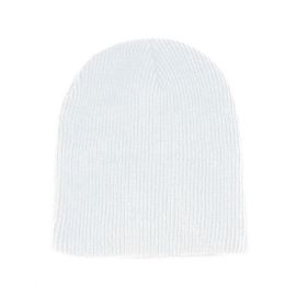 24 pieces Slouched Beanie WHITE - Winter Beanie Hats