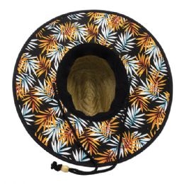 24 pieces Lifeguard Straw Hat NTL-ORG.LEAF - Sun Hats
