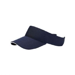 24 pieces Athletic Mesh Visor NVY-WT - Fedoras, Driver Caps & Visor