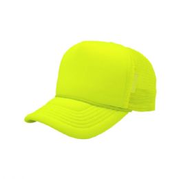 24 pieces Trucker Summer Mesh Cap NEON.YELLOW - Baseball Caps & Snap Backs