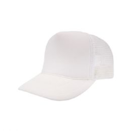 24 pieces Trucker Summer Mesh Cap WHITE - Baseball Caps & Snap Backs