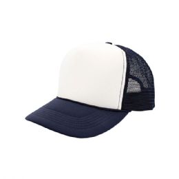 24 pieces Trucker Summer Mesh Cap WT-NVY - Baseball Caps & Snap Backs