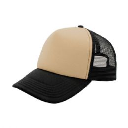 24 pieces Summer Trucker Cap KK-BLK-BLK - Baseball Caps & Snap Backs