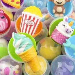 48 pieces 4" Capsule Kit - Squish 48 Pcs/case - Slime & Squishees