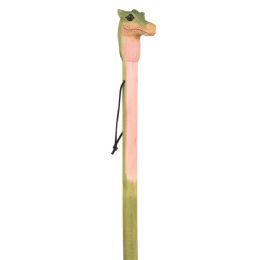 12 pieces 48 inch Wooden Alligator Walking Stick - Outdoor Recreation