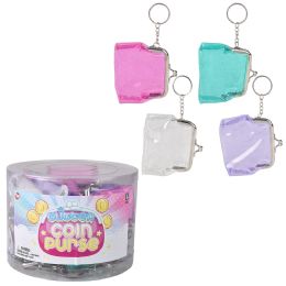 144 Pieces Glitter Coin Purse - Coin Holders & Banks