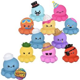 60 pieces Big Rubber Octopus Collectible Mix 5-6" 60ct - Bulk Novelty Prizes