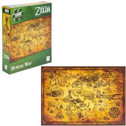 6 pieces Usaopoly The Legend Of Zelda Hyrule Map 1000pc Puzzle - Card Games