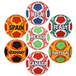 48 pieces 16 inch Soccer Bladder Ball Country Assortment - Soccer Balls